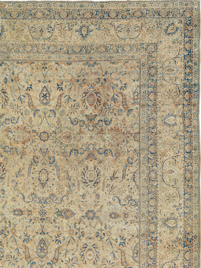 Antique Persian Lavar Kerman Oversize Carpet, No.18592 - Gsblank