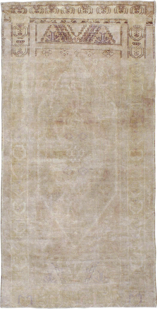 Vintage Turkish Oushak Rug, No.18602 - Gsblank