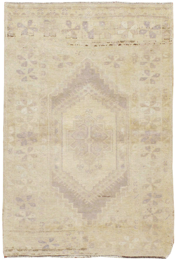 Vintage Turkish Oushak Rug, No.18606 - Gsblank