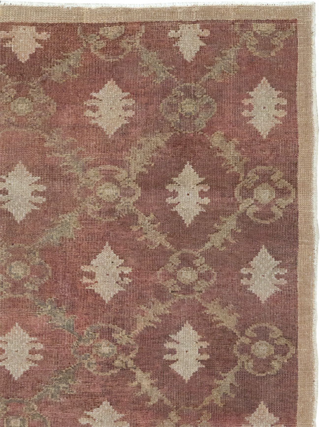 Vintage Turkish Anatolian Throw Rug, No.18618 - Gsblank