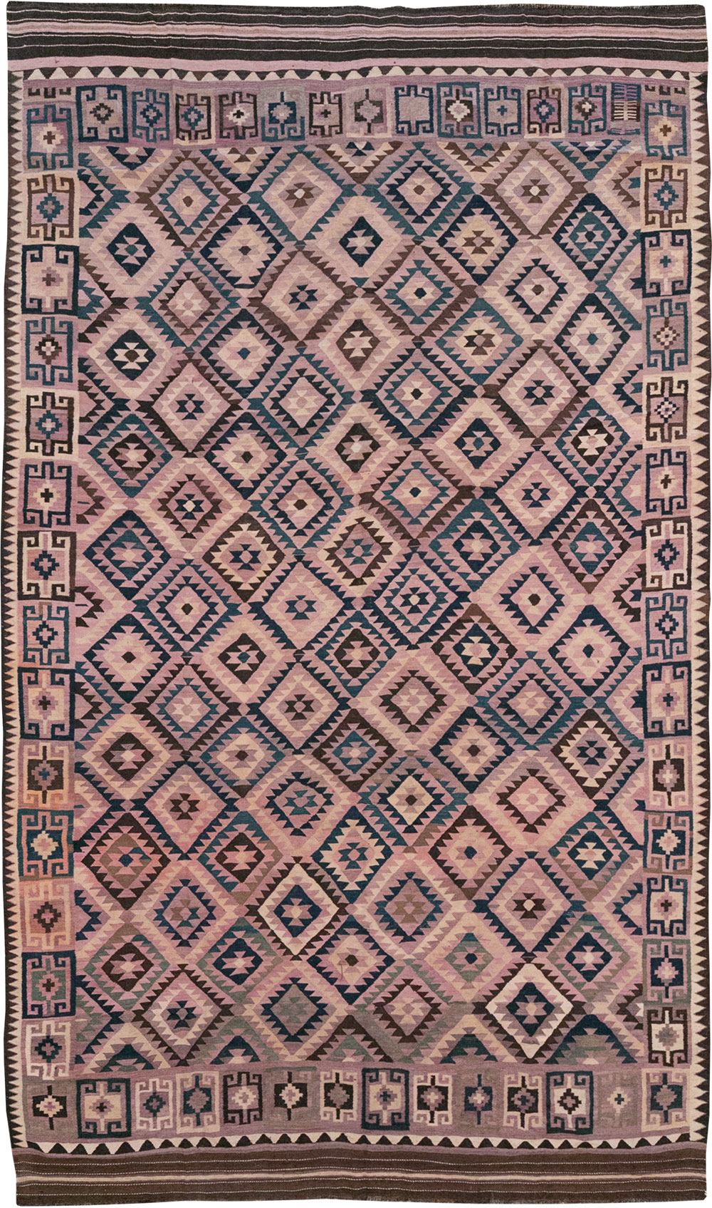 Vintage Afghan Flatweave Kilim Large Carpet, No.18645 - Gsblank