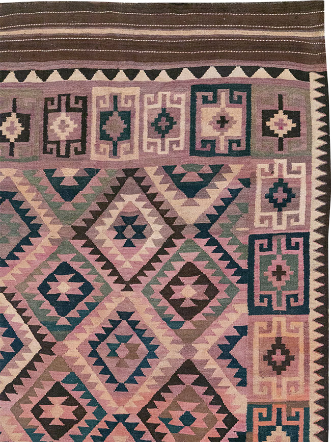 Vintage Afghan Flatweave Kilim Large Carpet, No.18645 - Gsblank