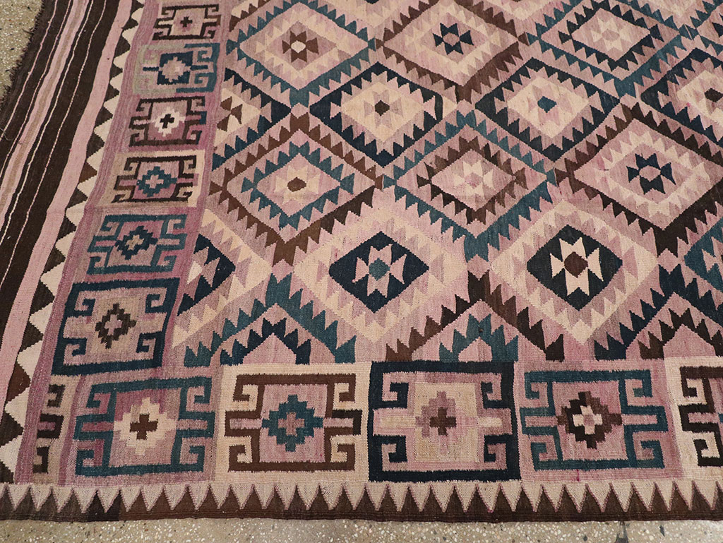 Vintage Afghan Flatweave Kilim Large Carpet, No.18645 - Gsblank