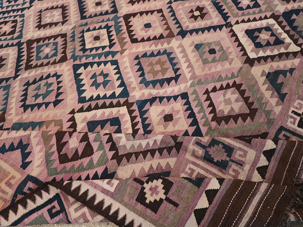 Vintage Afghan Flatweave Kilim Large Carpet, No.18645 - Gsblank