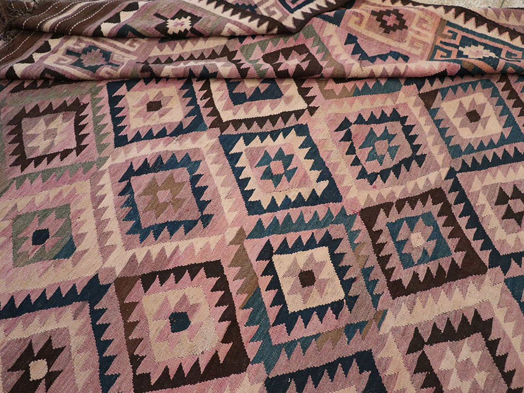 Vintage Afghan Flatweave Kilim Large Carpet, No.18645 - Gsblank