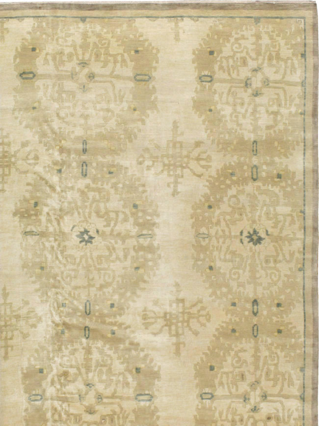 Vintage Indian Lahore Oversize Carpet, No.18660 - Gsblank