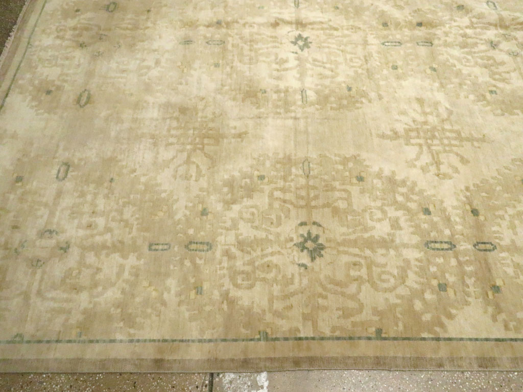 Vintage Indian Lahore Oversize Carpet, No.18660 - Gsblank