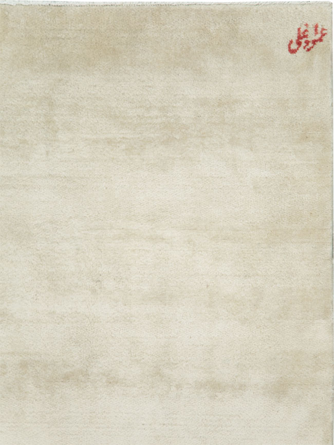 Vintage Persian Mashad Deco Style Rug (Pair: 1 of 2), No.18666 - Gsblank