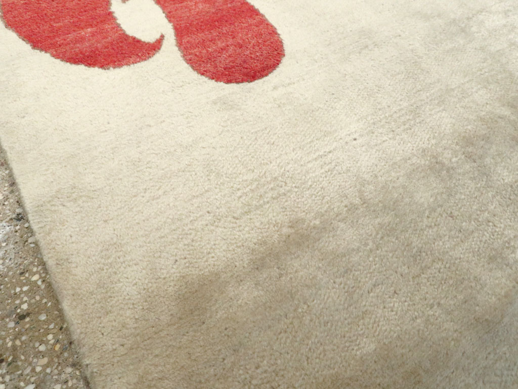 Vintage Persian Mashad Deco Style Rug (Pair: 1 of 2), No.18666 - Gsblank