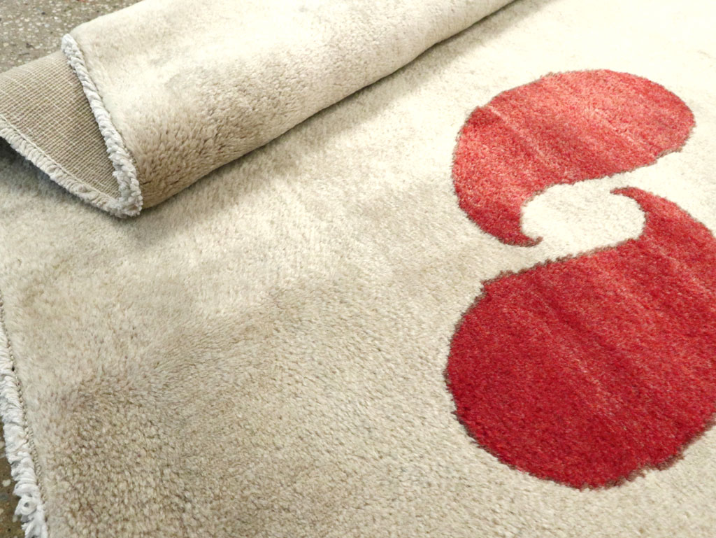 Vintage Persian Mashad Deco Style Rug (Pair: 1 of 2), No.18666 - Gsblank