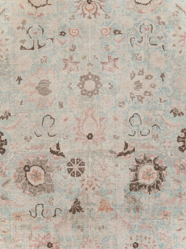 Antique Persian Tabriz Room Size Carpet, No.18667 - Gsblank