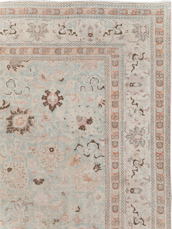 Antique Persian Tabriz Room Size Carpet, No.18667 - Gsblank