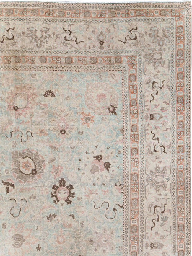 Antique Persian Tabriz Room Size Carpet, No.18667 - Gsblank
