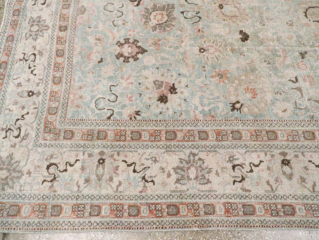 Antique Persian Tabriz Room Size Carpet, No.18667 - Gsblank