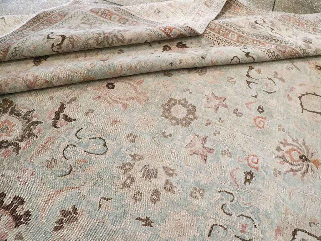 Antique Persian Tabriz Room Size Carpet, No.18667 - Gsblank