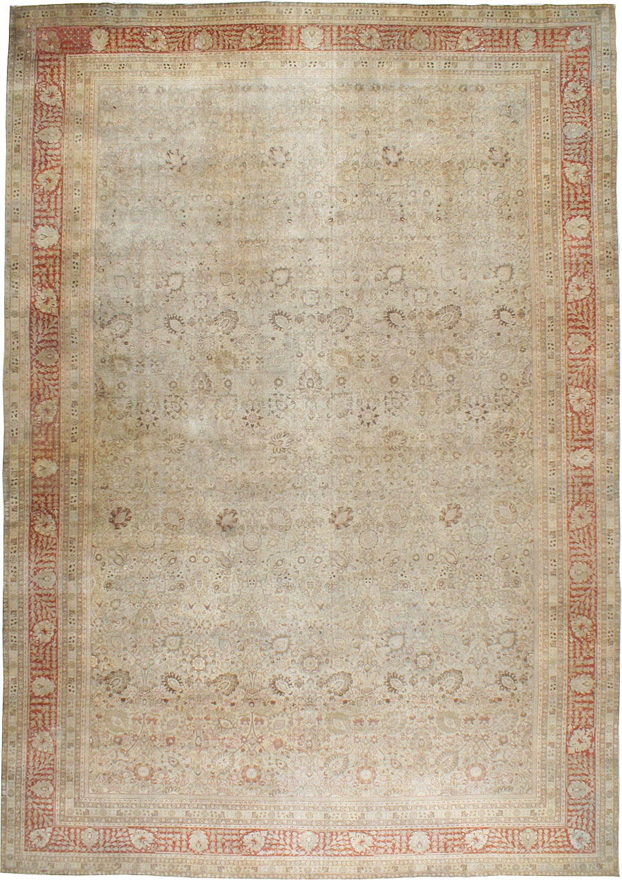 Antique Persian Tabriz Carpet, No.18669 - Gsblank