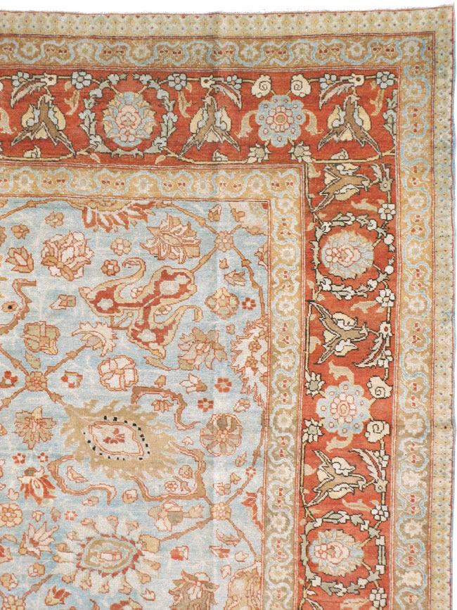 Antique Persian Tabriz Carpet, No.18670 - Gsblank