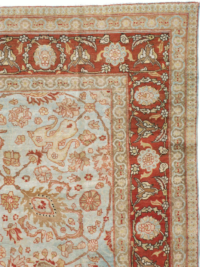 Antique Persian Tabriz Carpet, No.18670 - Gsblank