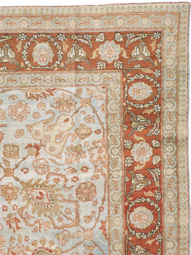 Antique Persian Tabriz Carpet, No.18670 - Gsblank