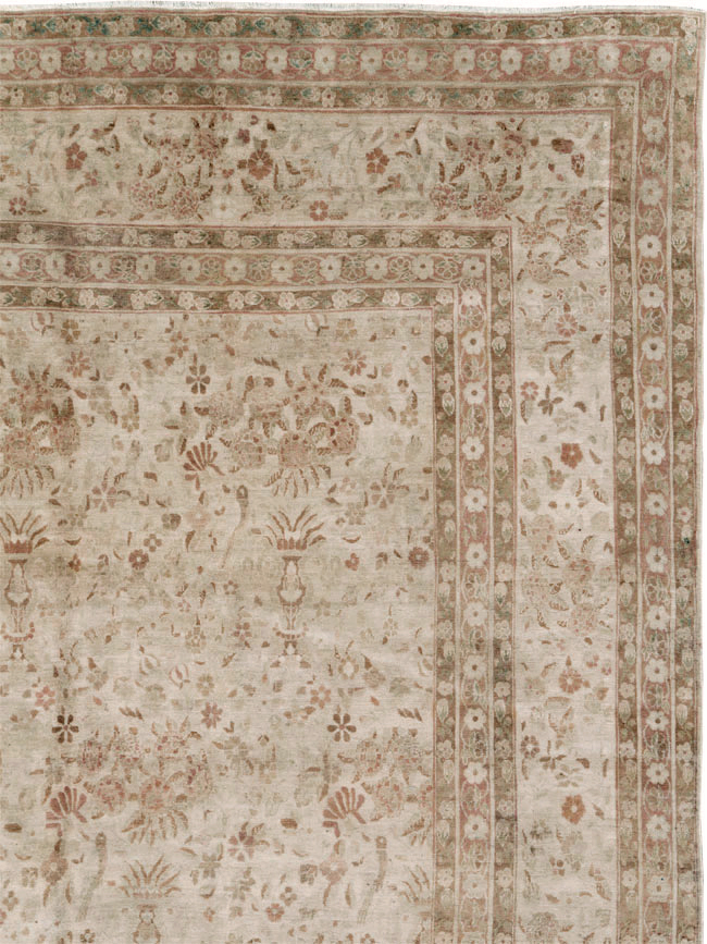 Antique Persian Lavar Kerman Carpet, No.18672 - Gsblank