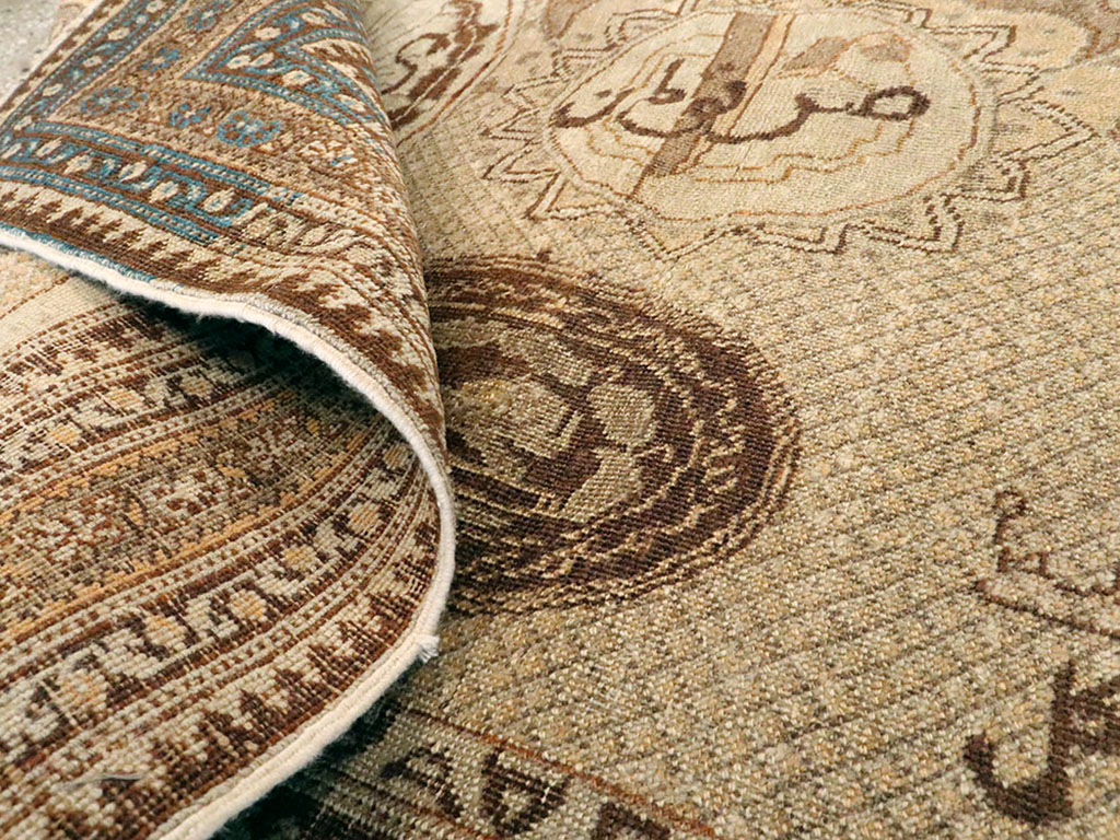 Antique Persian Tabriz Pictorial Rug, No.18682 - Gsblank