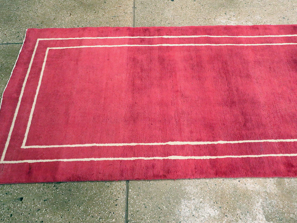 Vintage Persian Mashad Modernist Runner, No.18686 - Gsblank