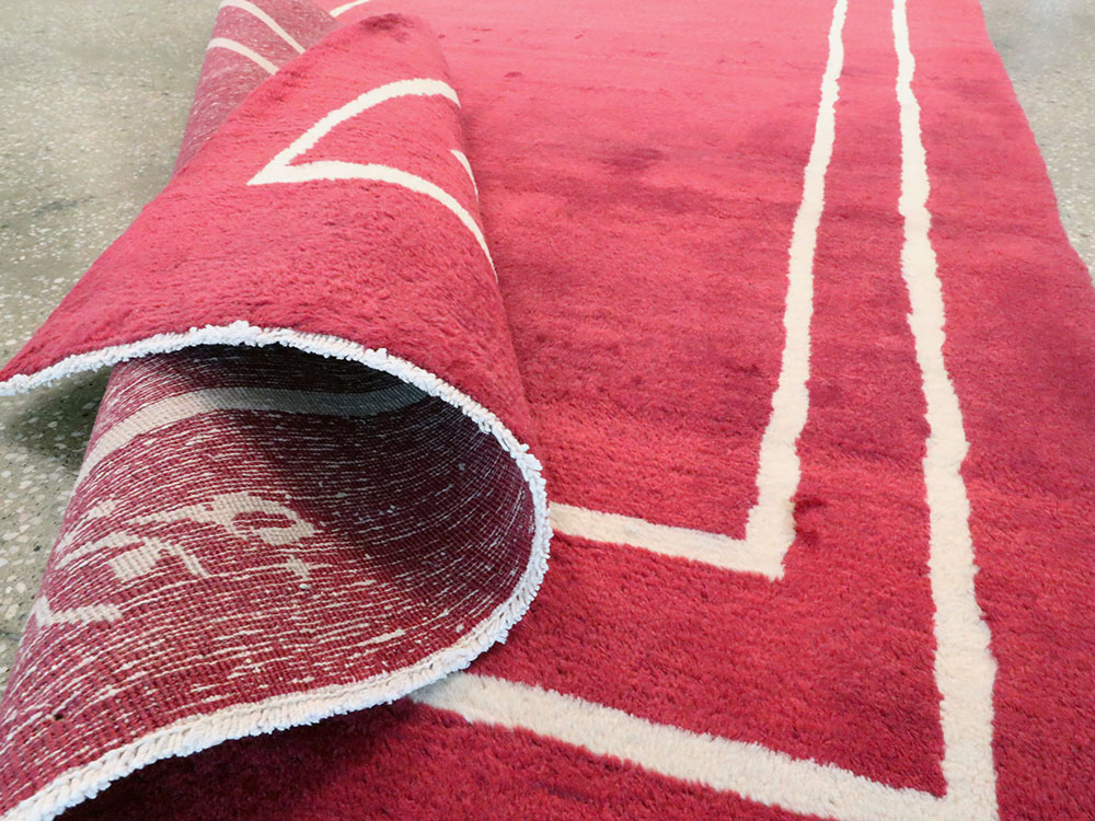 Vintage Persian Mashad Modernist Runner, No.18686 - Gsblank