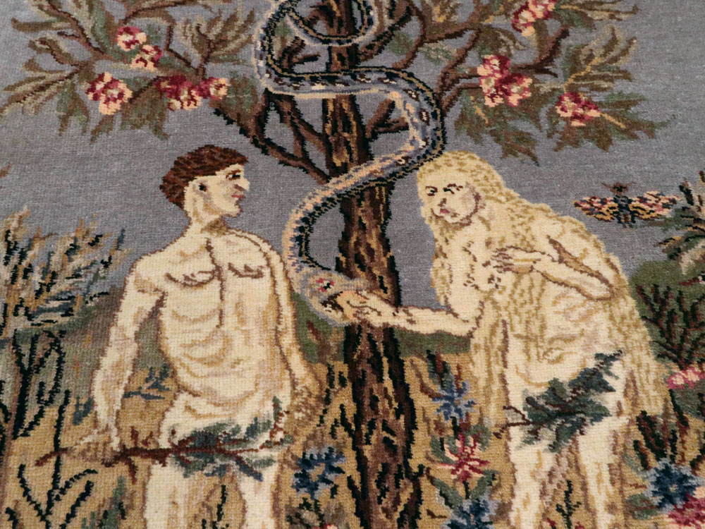 Vintage Turkish Sivas Pictorial Rug, No.18696 - Gsblank