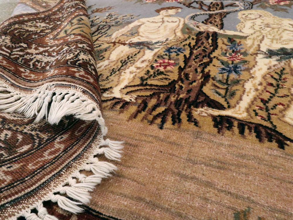 Vintage Turkish Sivas Pictorial Rug, No.18696 - Gsblank