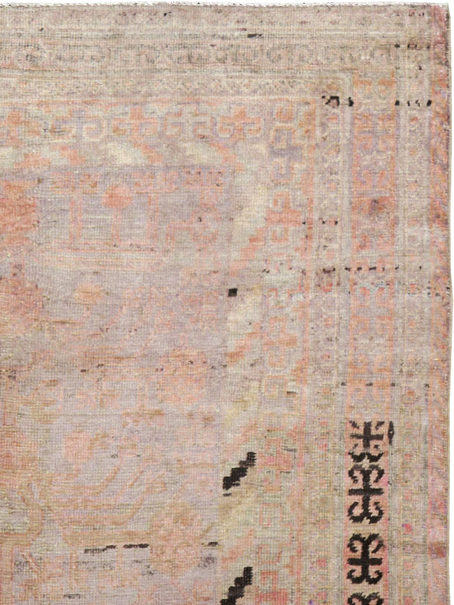 Vintage East Turkestan Khotan Rug, No.18718 - Gsblank