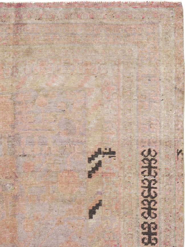 Vintage East Turkestan Khotan Rug, No.18718 - Gsblank