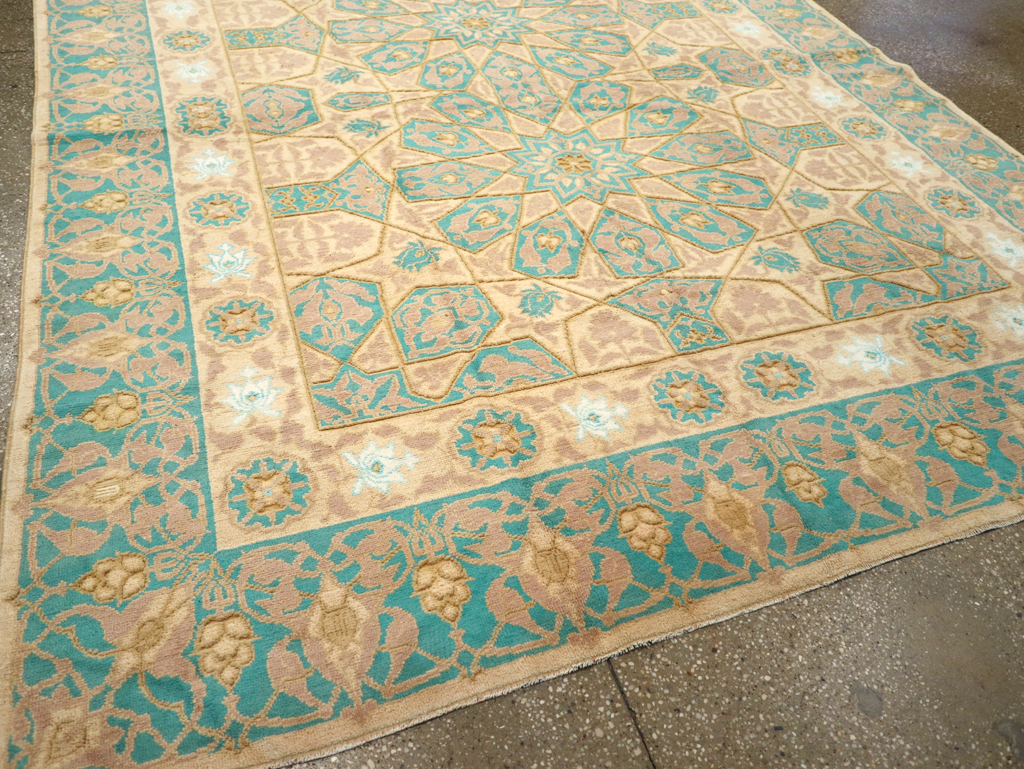 Antique Indian Cotton Agra Carpet, No.18741 - Gsblank