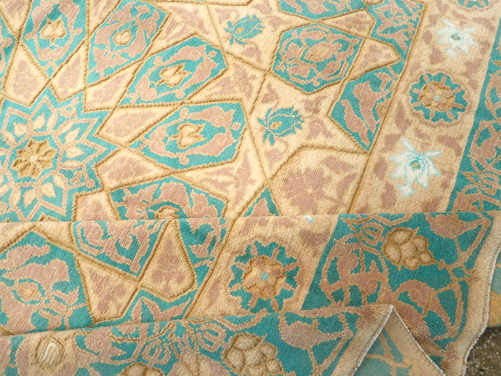 Antique Indian Cotton Agra Carpet, No.18741 - Gsblank