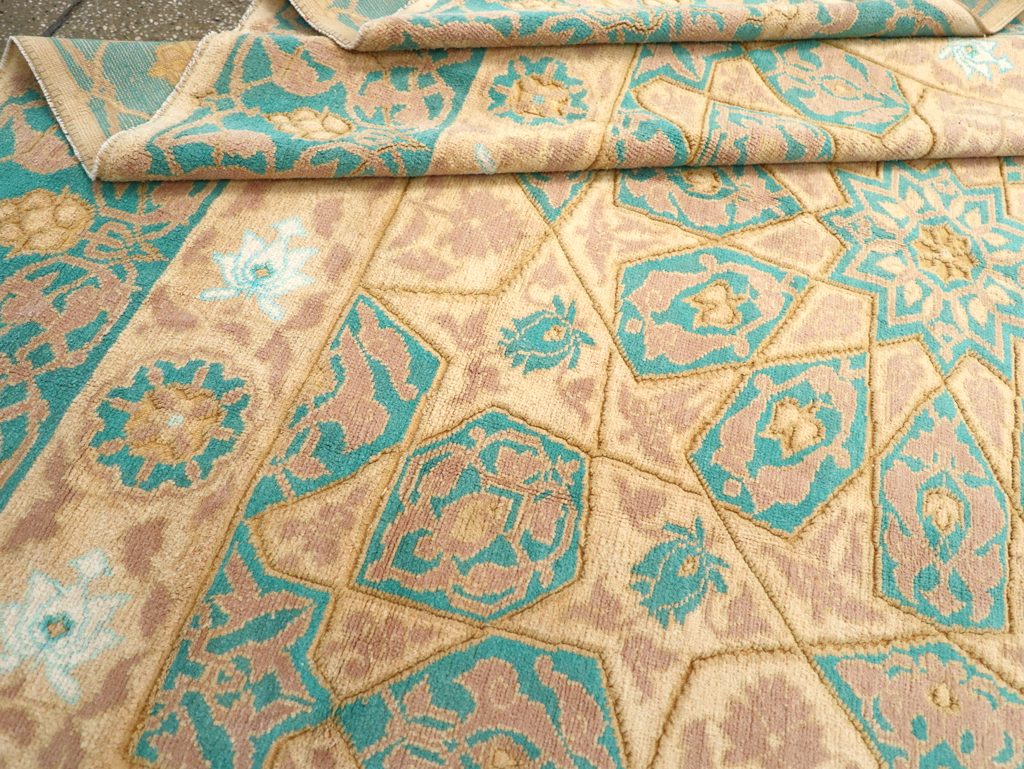 Antique Indian Cotton Agra Carpet, No.18741 - Gsblank