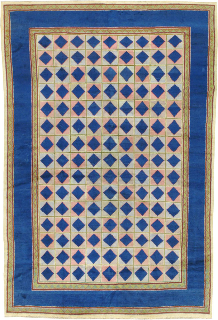 Vintage Indian Art Deco Carpet, No.18745 - Gsblank