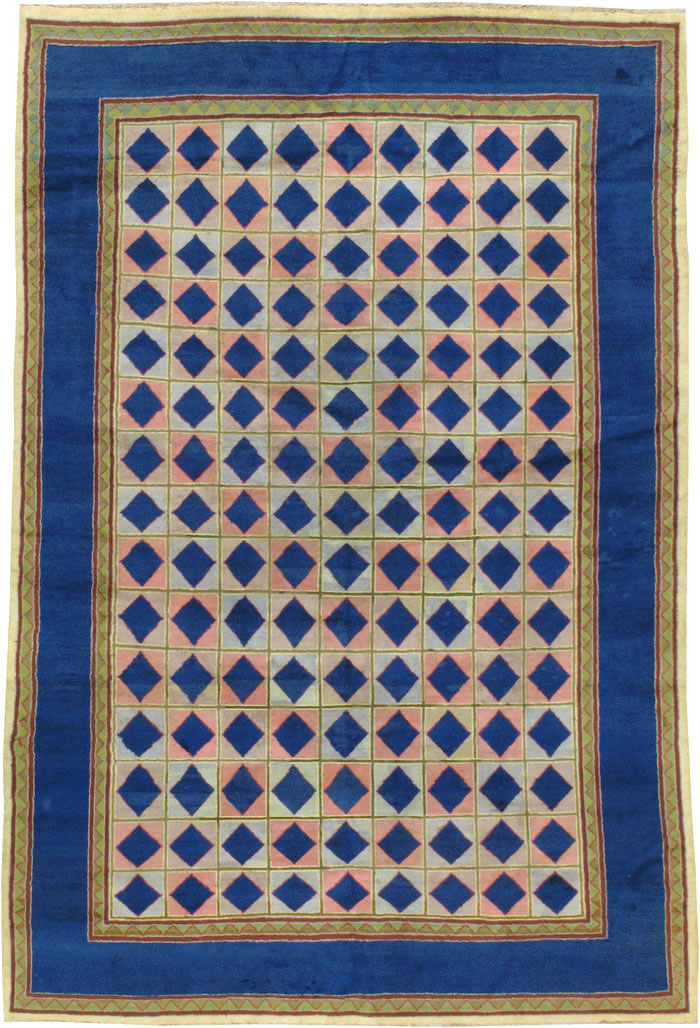 Vintage Indian Art Deco Carpet, No.18745 - Gsblank