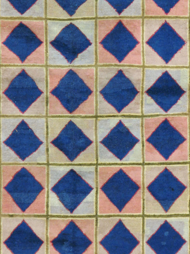 Vintage Indian Art Deco Carpet, No.18745 - Gsblank