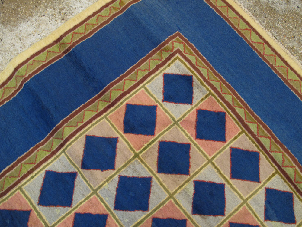 Vintage Indian Art Deco Carpet, No.18745 - Gsblank