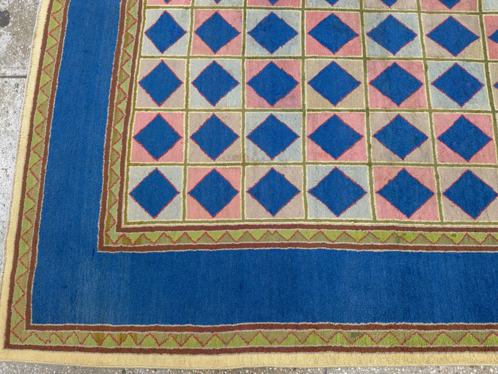 Vintage Indian Art Deco Carpet, No.18745 - Gsblank