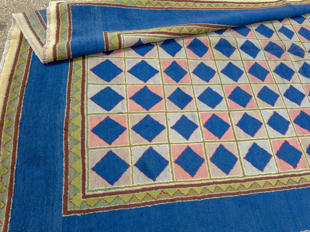 Vintage Indian Art Deco Carpet, No.18745 - Gsblank