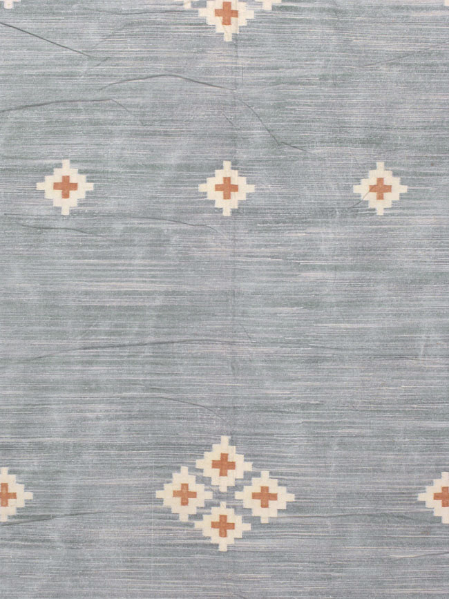 Vintage Indian Flatweave Kilim Dhurrie, No.18754 - Gsblank