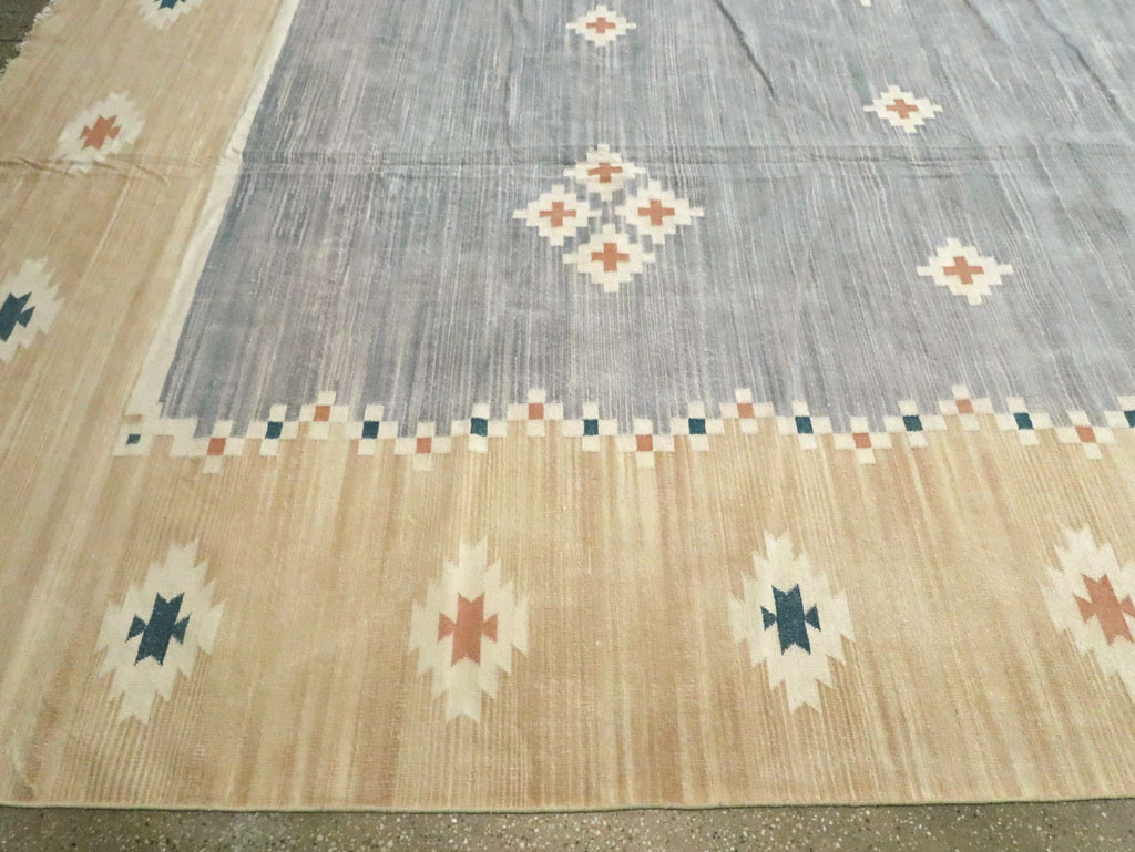 Vintage Indian Flatweave Kilim Dhurrie, No.18754 - Gsblank