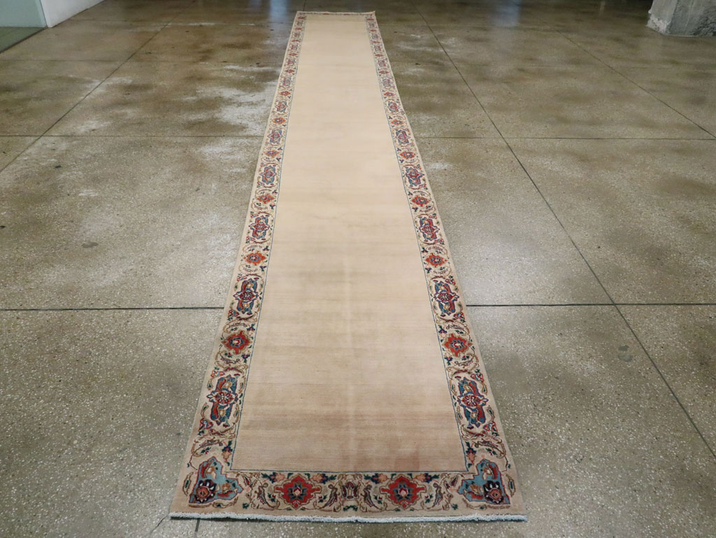 Vintage Persian Mashad Long Runner, No.18780 - Gsblank
