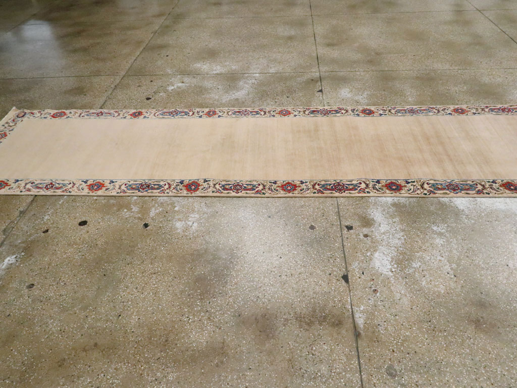 Vintage Persian Mashad Long Runner, No.18780 - Gsblank