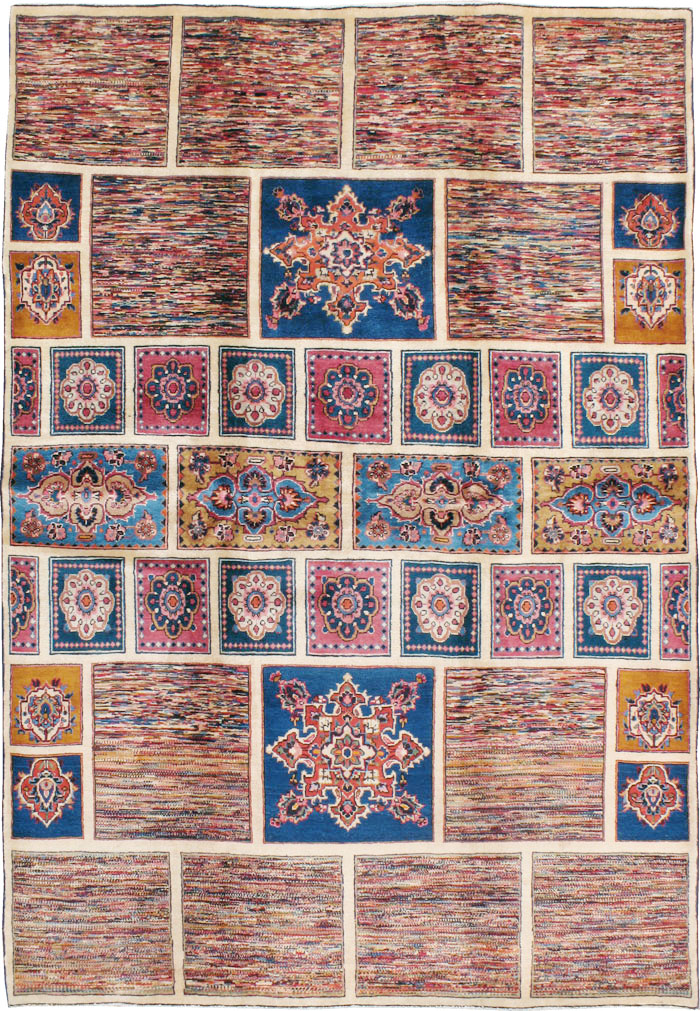 Vintage Persian Mashad Carpet, No.18790 - Gsblank