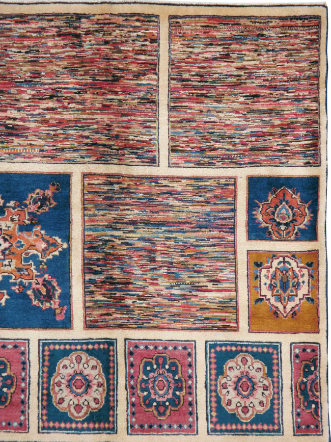 Vintage Persian Mashad Carpet, No.18790 - Gsblank
