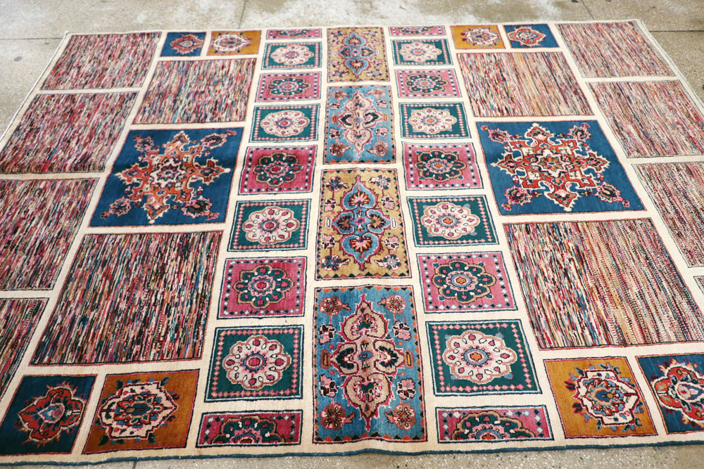 Vintage Persian Mashad Carpet, No.18790 - Gsblank