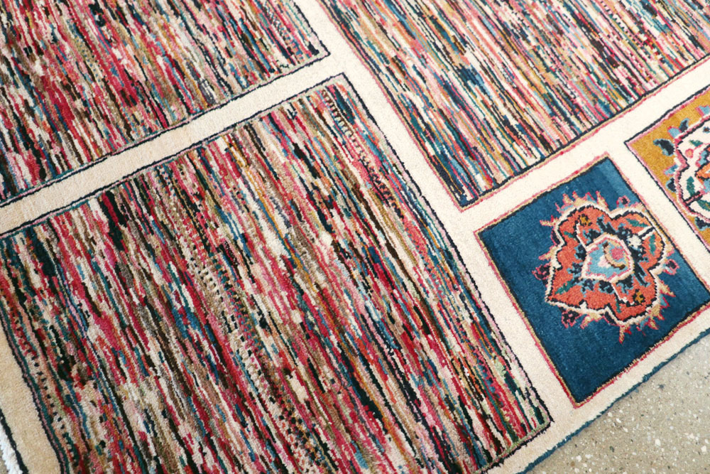 Vintage Persian Mashad Carpet, No.18790 - Gsblank