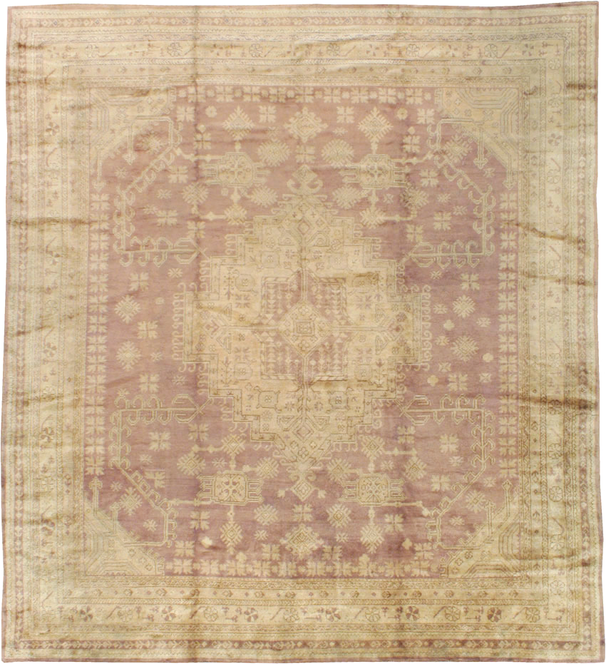 Antique Turkish Oushak Room Size Carpet, No.18794 - Gsblank