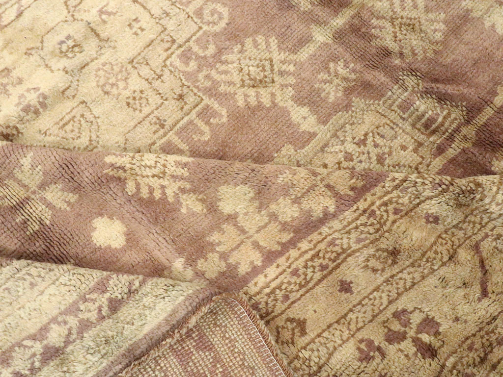 Antique Turkish Oushak Room Size Carpet, No.18794 - Gsblank